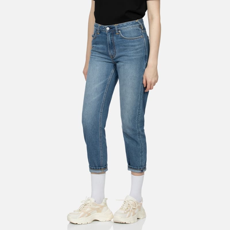 Джинсы EVISU Джинсовый Синий Женские Джинсы - изображение 4