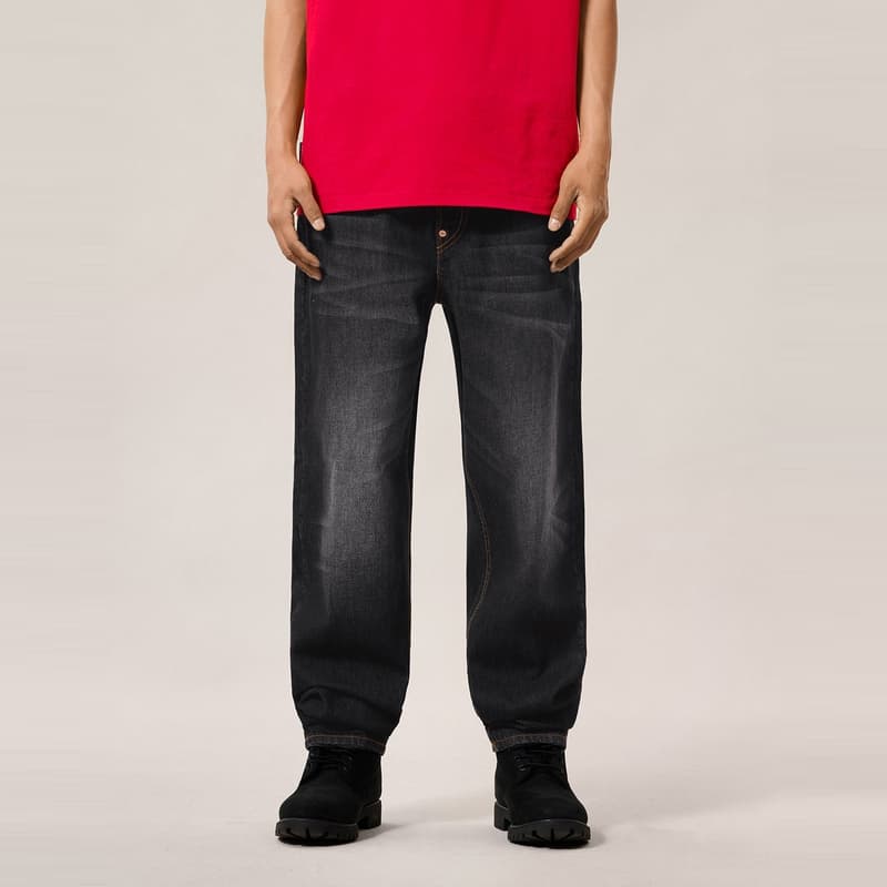 Штаны EVISU Denim Черные Мужские Джинсы - изображение 4