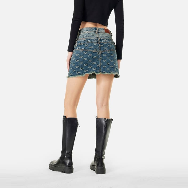 EVISU Джинсовые короткие юбки для женщин - изображение 4