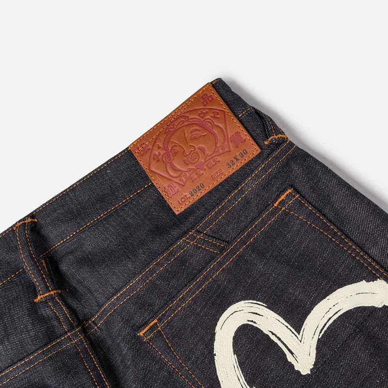 Штаны EVISU Джинсовый Синий Мужские Джинсы - изображение 6