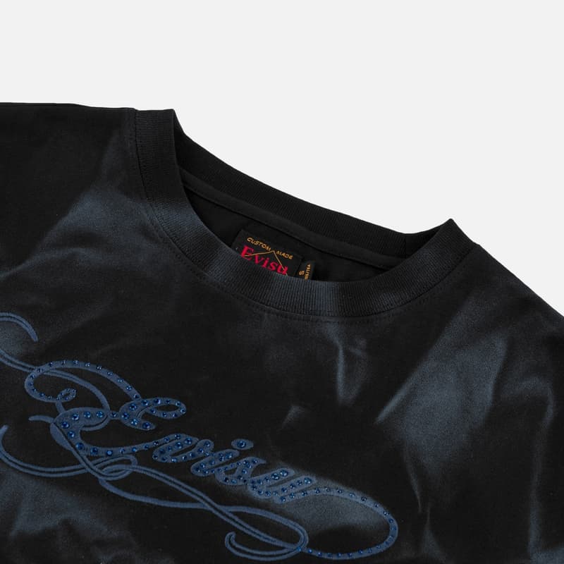 Футболка Evisu Черные Женские T-рубашки - изображение 5