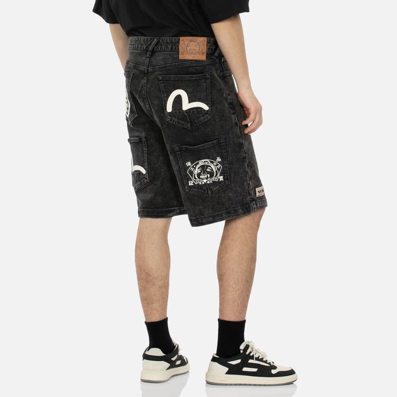 Джинсовые шорты EVISU SS24 - изображение 3