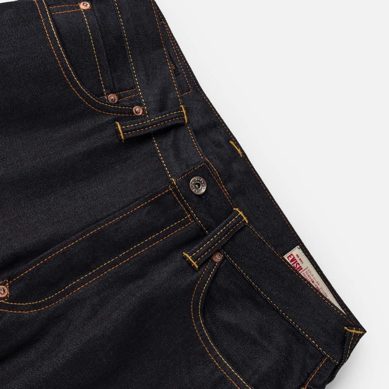 Штаны EVISU Джинсовый Синий Мужские Джинсы - изображение 5