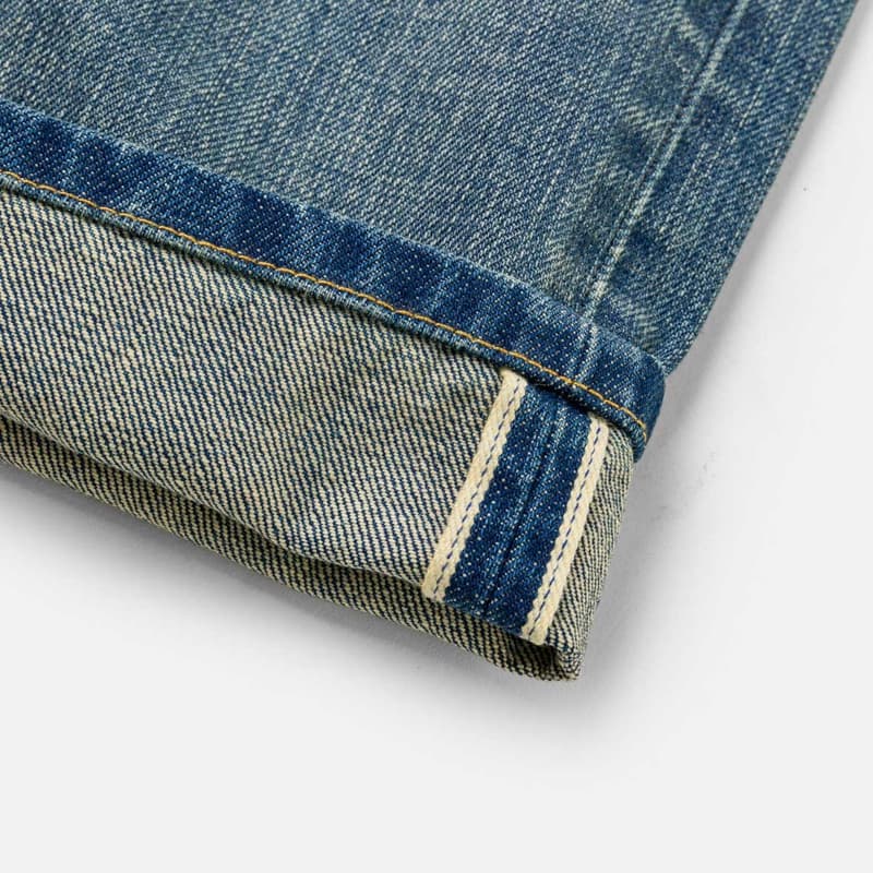 Штаны EVISU Джинсовый Синий Мужские Джинсы - изображение 6