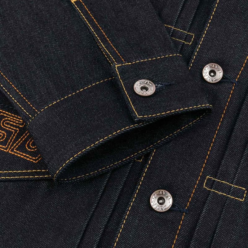 Джинсовая куртка EVISU 2025 Осенний Деним Куртка Мужская - изображение 5