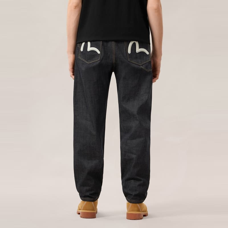 Штаны EVISU Джинсовый Синий Мужские Джинсы - изображение 3