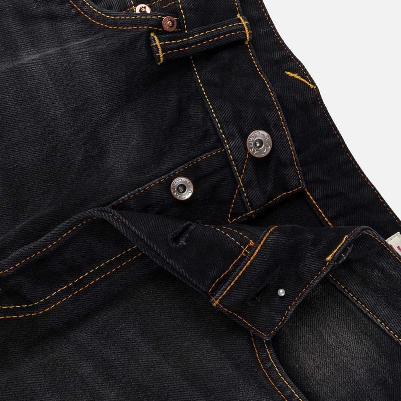 Джинсовые шорты EVISU Джинсовые шорты черного цвета для мужчин - изображение 7