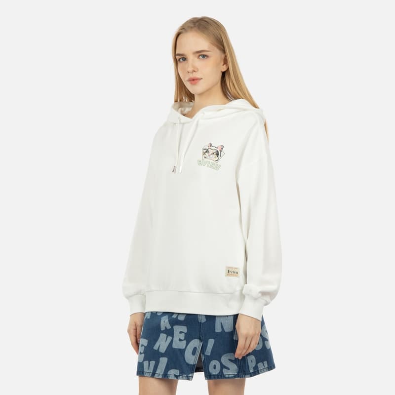 Кофта EVISU Белый Женский Свитшот - изображение 4