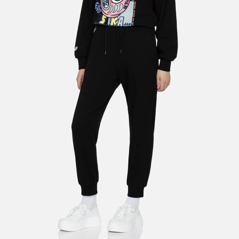 Штаны EVISU Повседневные штаны Женские Черные - изображение 4
