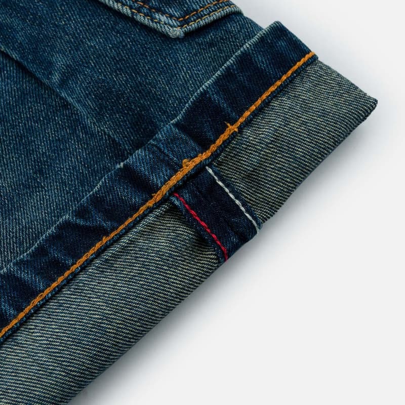 Evisu Джинсовый синий Женские Джинсовые мини юбки - изображение 8