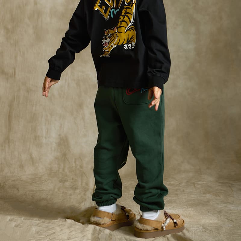 EVISU Темно-зеленый Kids Брюки - изображение 4