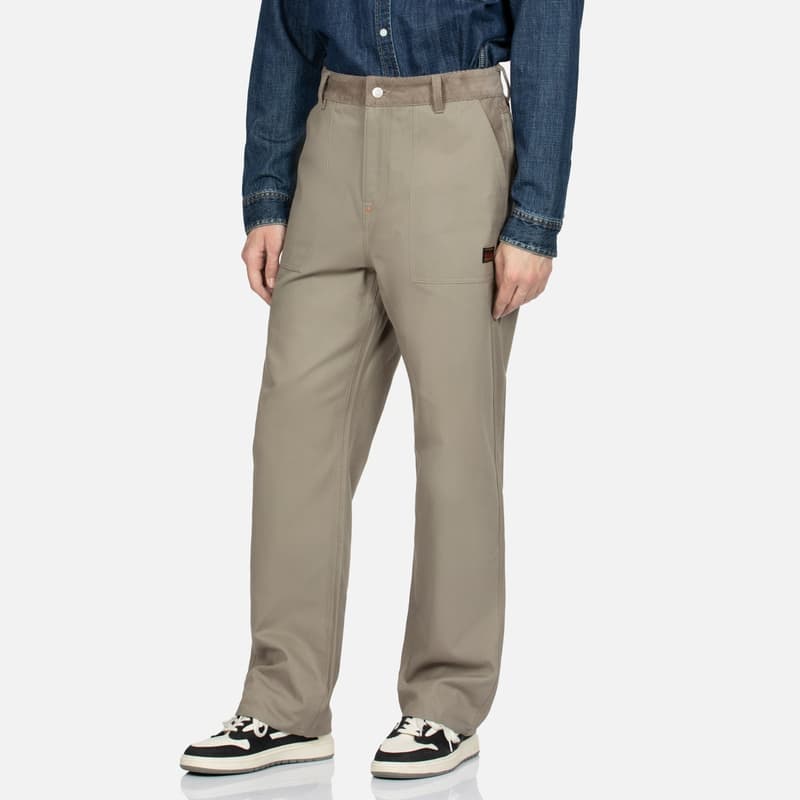 Штаны EVISU Хаки Мужские Повседневные Штаны - изображение 3