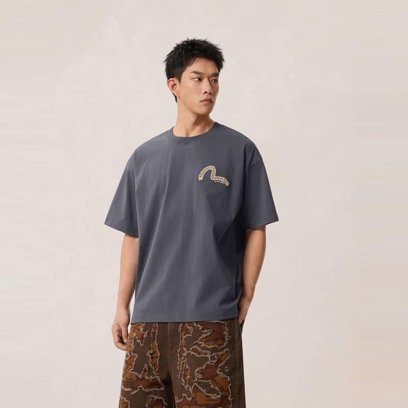 Футболка EVISU Мужские T-рубашки - изображение 3