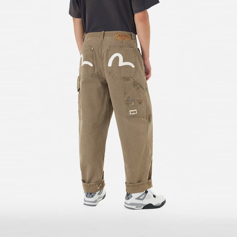 Штаны EVISU 2024 Осенне-зимние джинсы мужские - изображение 4