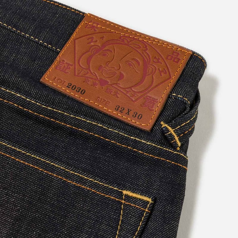 Штаны EVISU Джинсовый Синий Мужские Джинсы - изображение 6