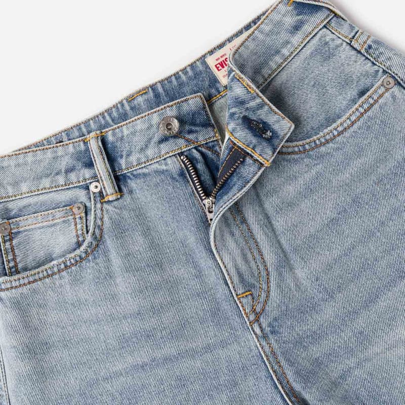 Джинсы EVISU Джинсовый Синий Женские Джинсы - изображение 8