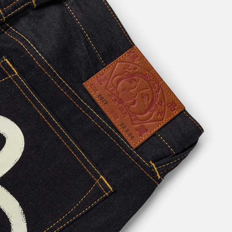 Штаны EVISU Джинсовый Синий Мужские Джинсы - изображение 6