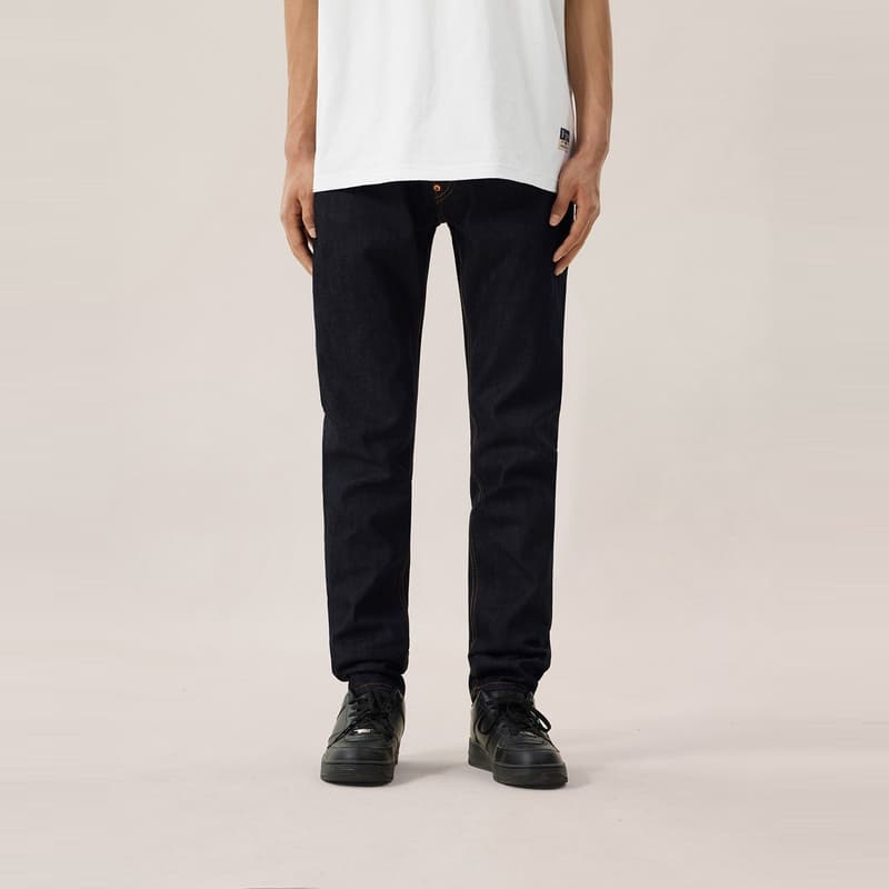 Штаны EVISU Джинсовый Синий Мужские Джинсы - изображение 4