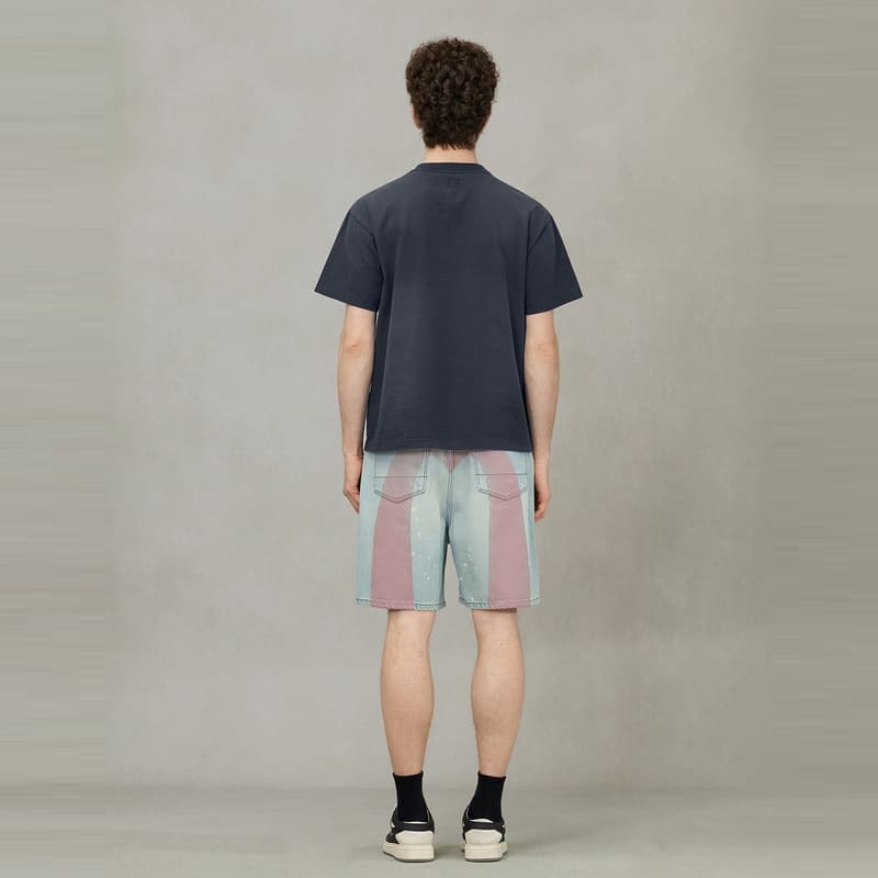 Джинсовые шорты EVISU 2025 Летние Джинсовые Шорты Мужские - изображение 5