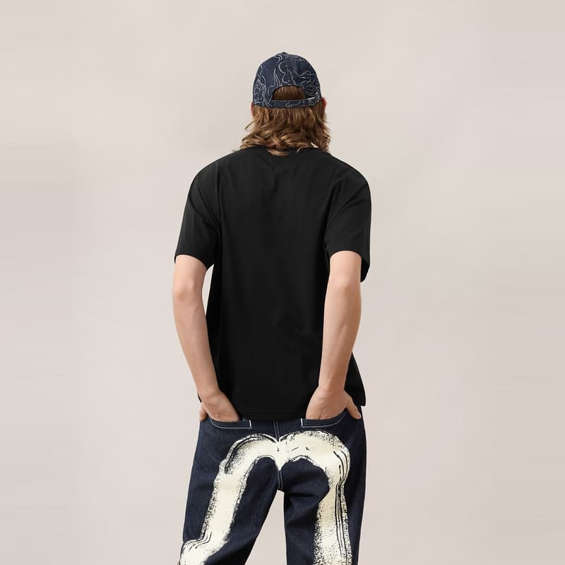 Футболка EVISU 2026 Разборный обруч T Рубашка Мужская - изображение 4