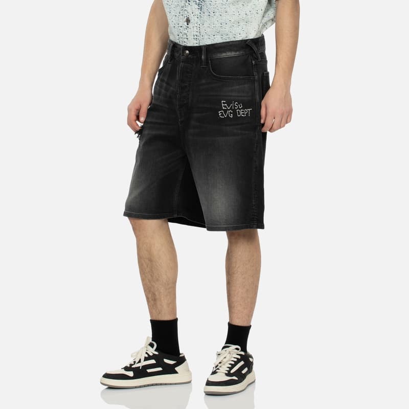 Джинсовые шорты EVISU SS24 - изображение 3