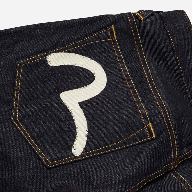 Штаны EVISU Джинсовый Синий Мужские Джинсы - изображение 6