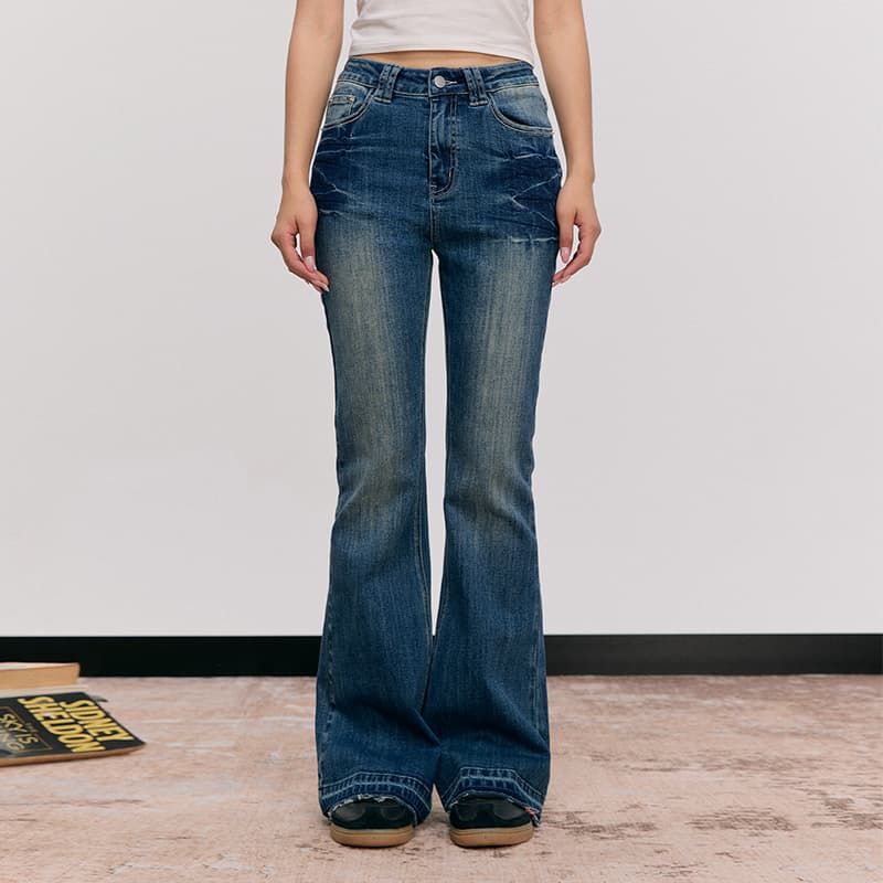 Джинсы HEYABC Blue Bootcut Women's Jeans - изображение 2