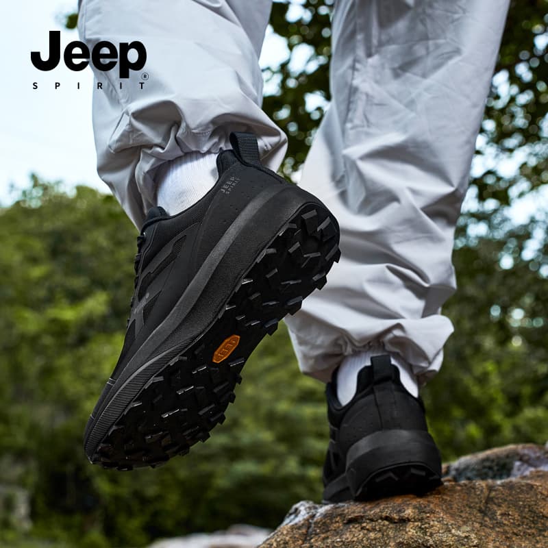 Кроссовки JEEP SPIRIT Black Myth Высота Увеличивающая Противоскользящая Устойчивая к Износу Отскок Низкая Обувь для Уличной Жизни - изображение 8