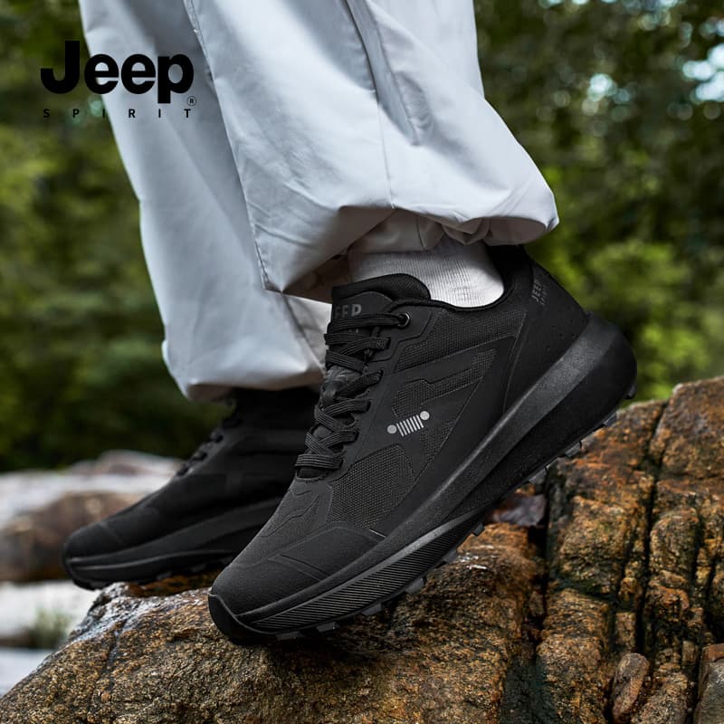 Кроссовки JEEP SPIRIT Black Myth Высота Увеличивающая Противоскользящая Устойчивая к Износу Отскок Низкая Обувь для Уличной Жизни - изображение 7