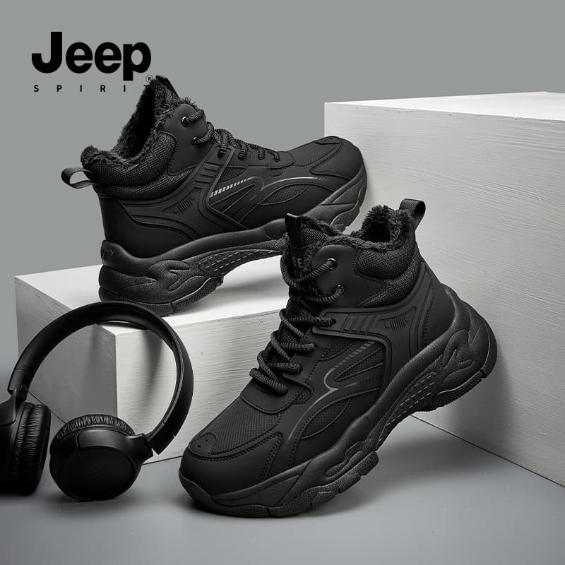 Ботинки зимние JEEP SPIRIT Black Myth Термический Износостойкий Увеличивающий Высоту Термический Износостойкий Увеличивающий Высоту - изображение 7