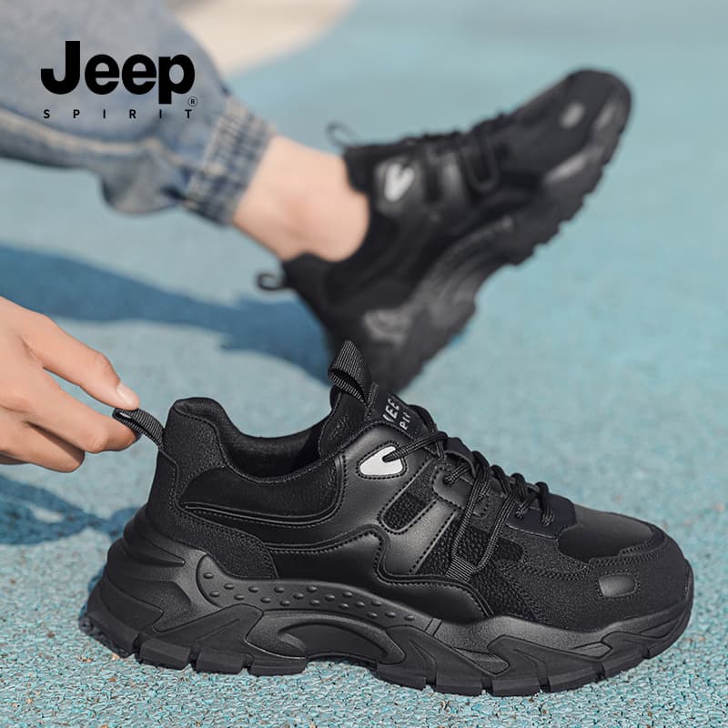 Кроссовки JEEP SPIRIT Низкий топ массивные кроссовки мужские графитовый черный - изображение 10