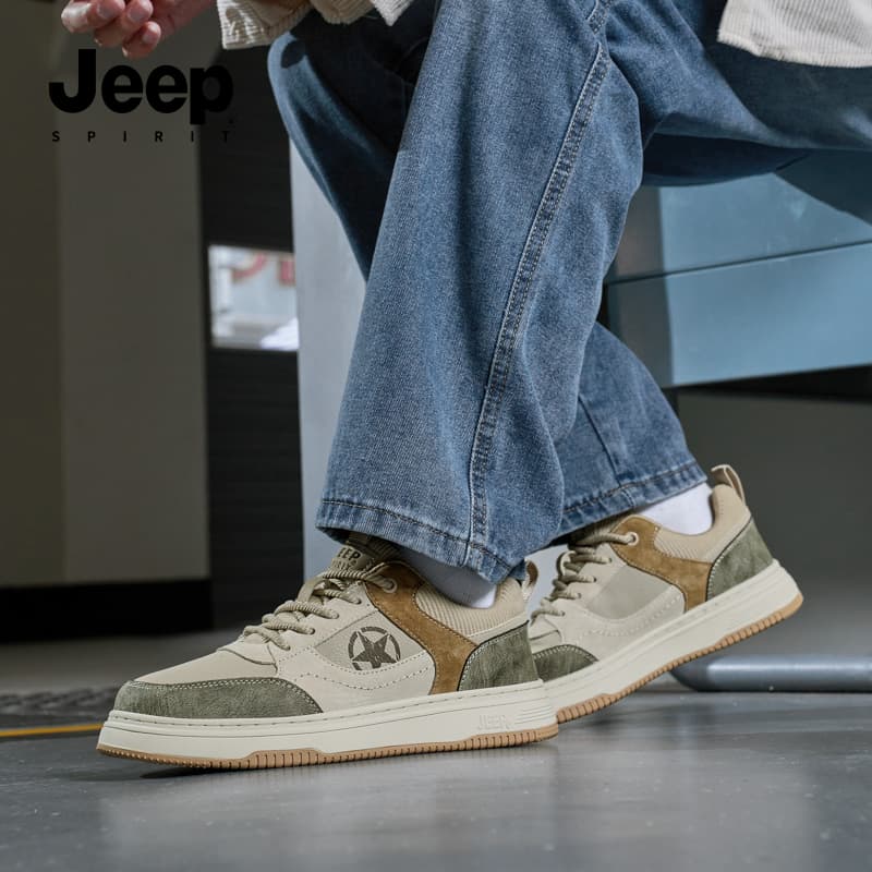 Кроссовки JEEP SPIRIT Амортизация Устойчивость к износу Легкие Увеличение высоты Низкие Кроссовки для скейтбординга Мужские - изображение 8