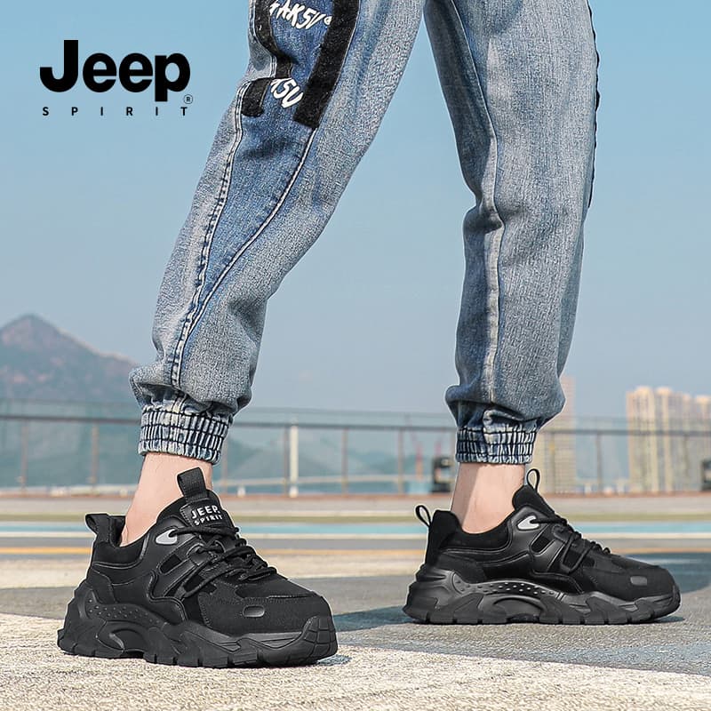 Кроссовки JEEP SPIRIT Низкий топ массивные кроссовки мужские графитовый черный - изображение 11