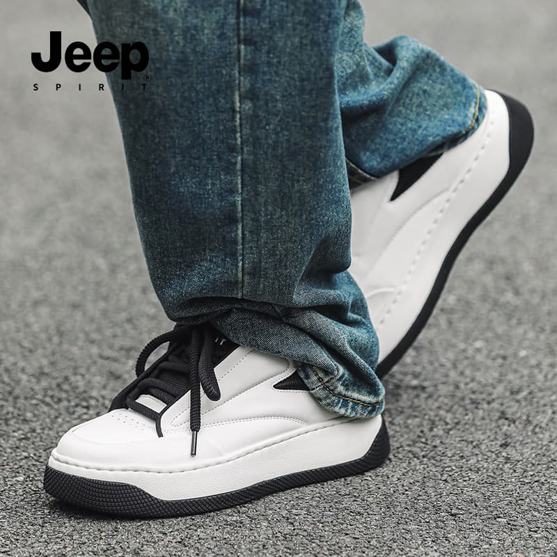 Кроссовки JEEP SPIRIT Амортизация Устойчивость к износу Легкая Дышащая Увеличение высоты Низкий Топ Скейтборд Обувь Мужская - изображение 7