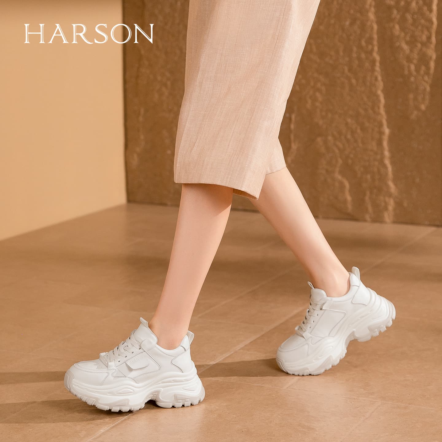 Кроссовки HARSON Chunky Sneakers Low Top Women's - изображение 5