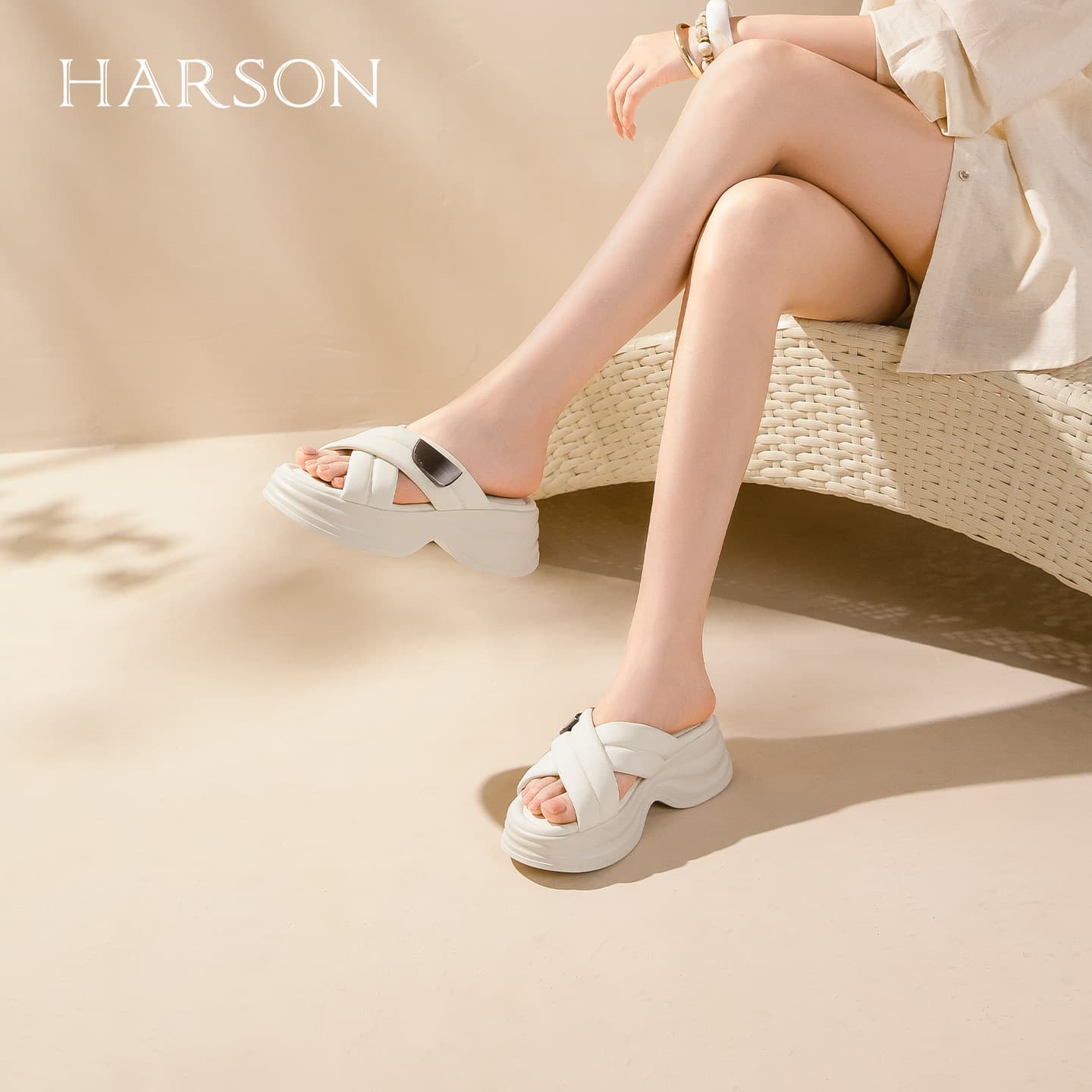 Сандалии HARSON Шлепанцы Женские - изображение 4