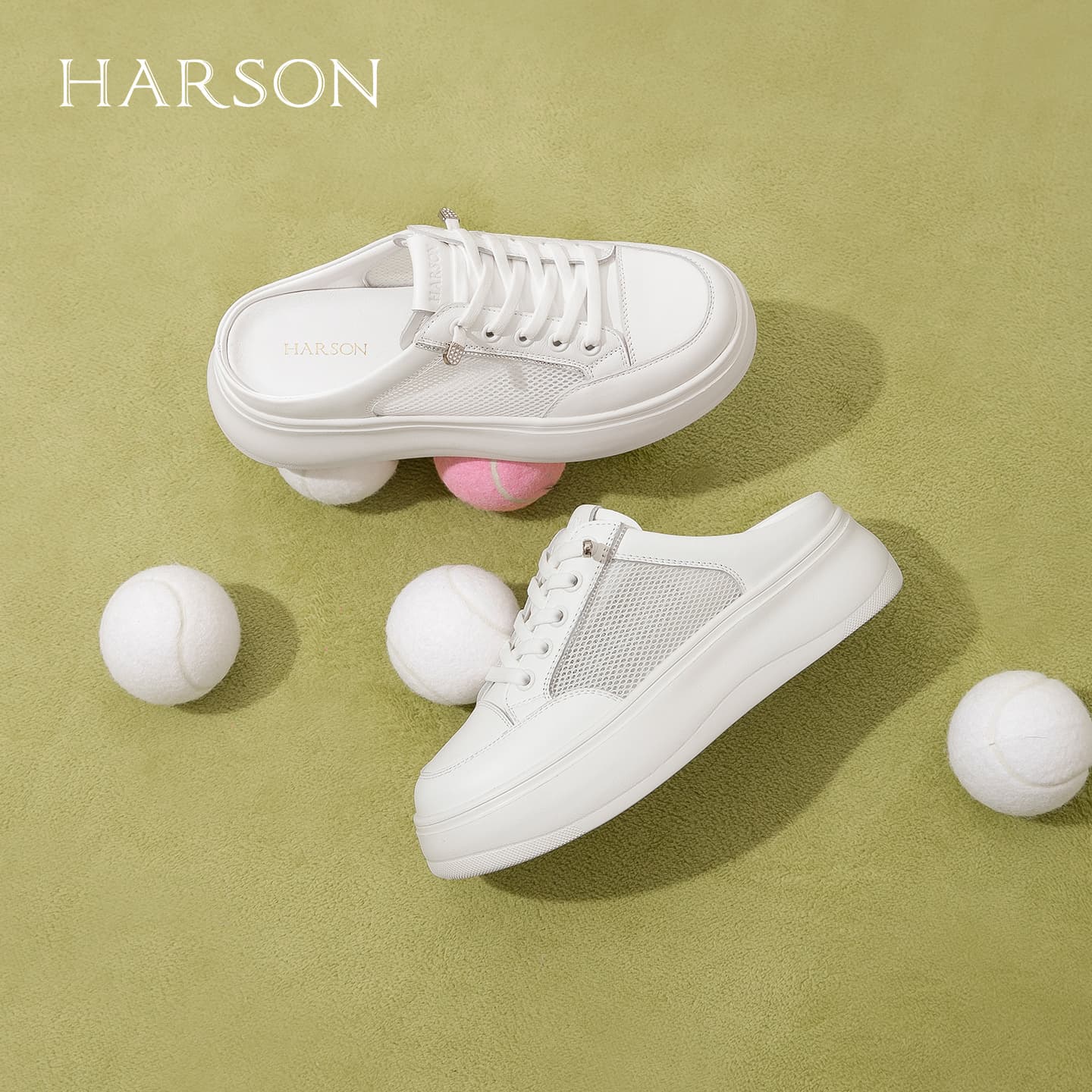 Сандалии HARSON Закрытые тапочки Белый Женский - изображение 7