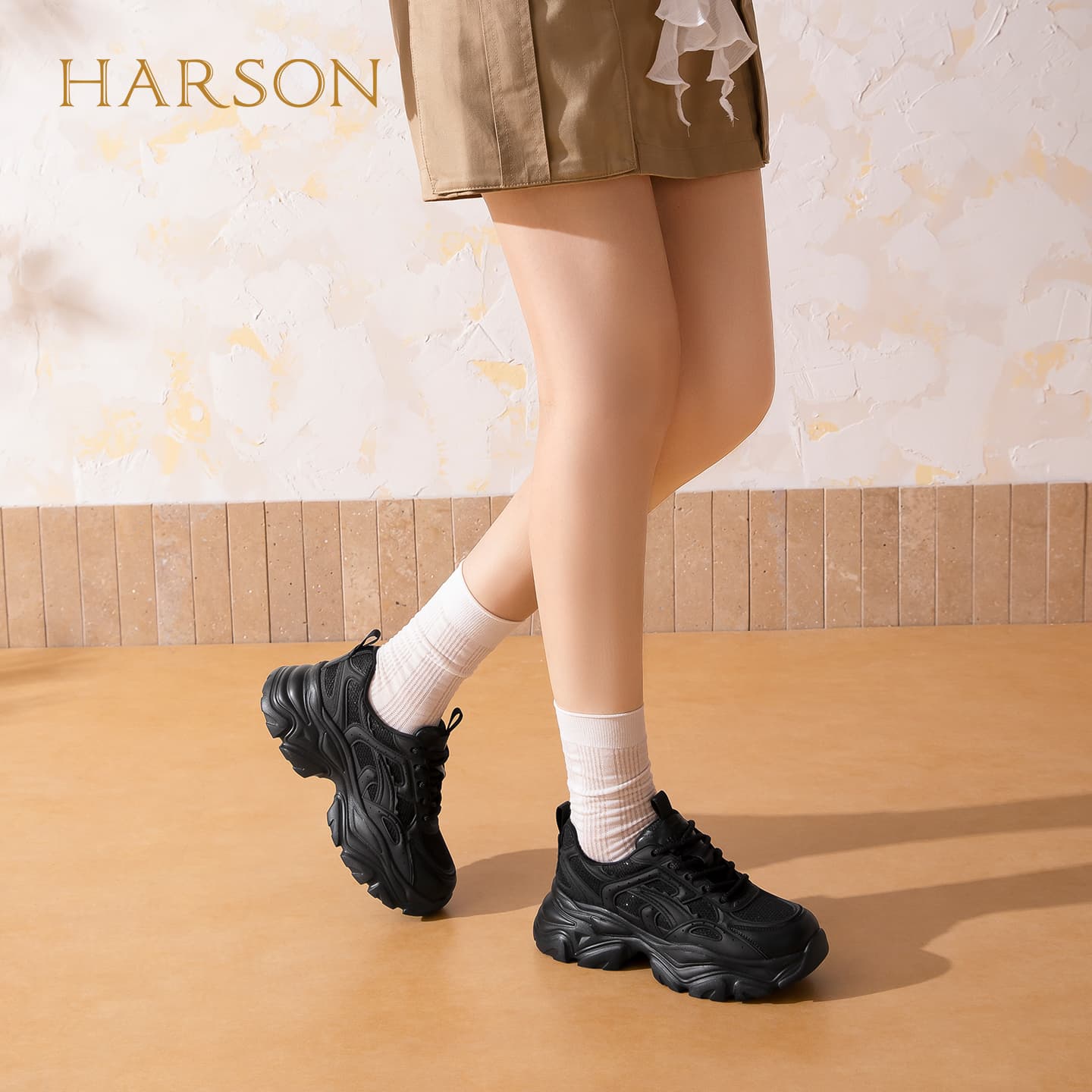 Кроссовки HARSON Массивные кроссовки Low Топ Женские - изображение 6