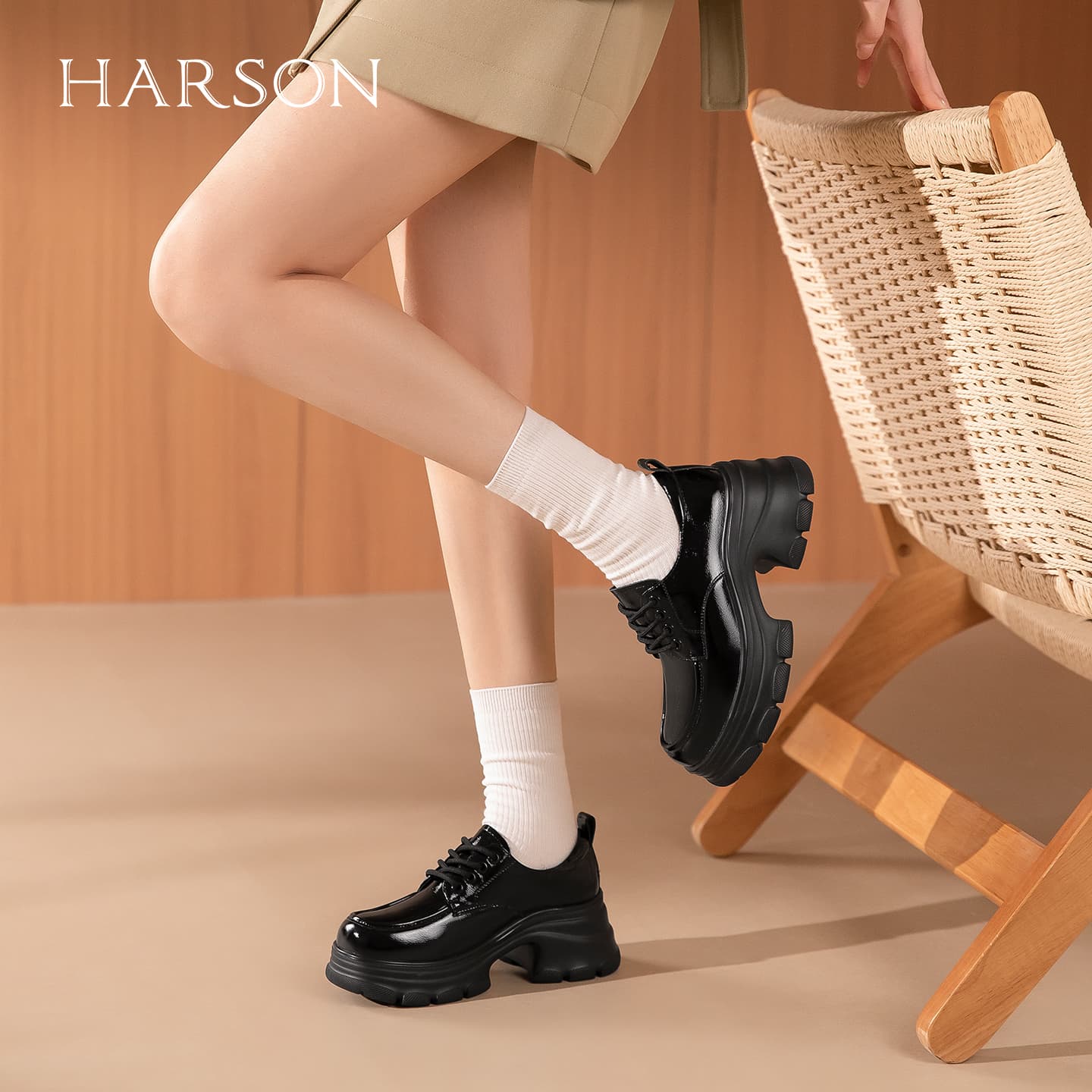 Лоферы HARSON Лоферы Черные Женские - изображение 5