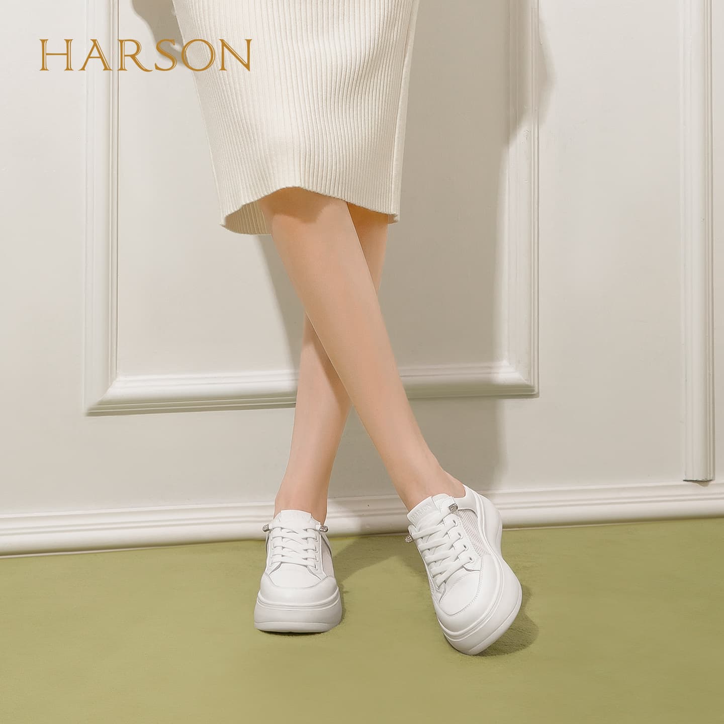 Сандалии HARSON Закрытые тапочки Белый Женский - изображение 6