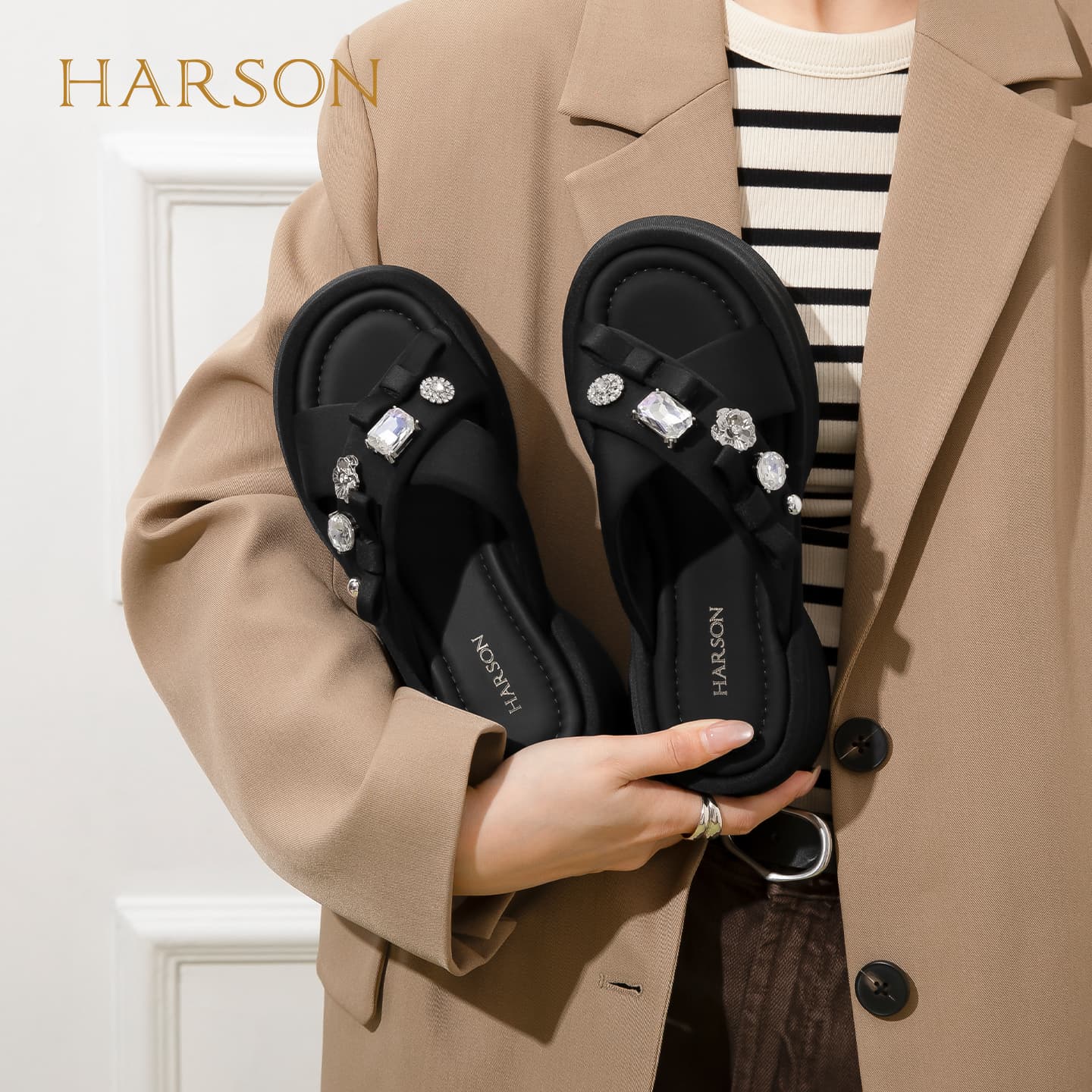 Сандалии HARSON Шлепанцы Женские - изображение 10