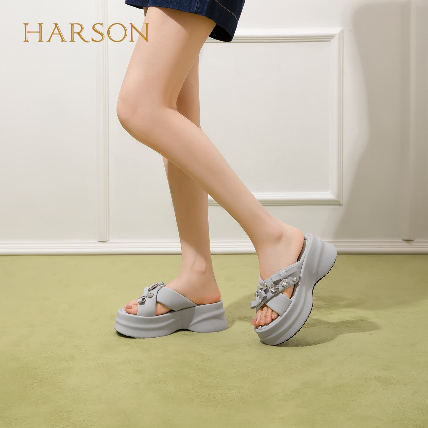 Сандалии HARSON Шлепанцы Женские - изображение 8