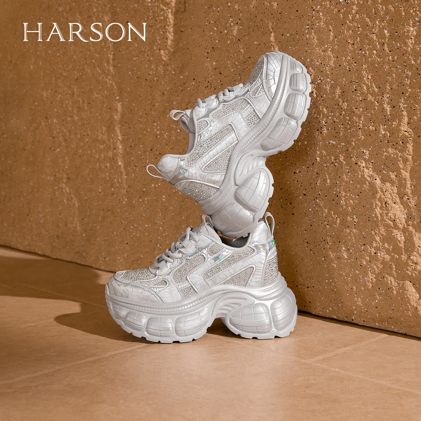 Кроссовки HARSON Chunky Sneakers Low Top Женские - изображение 7