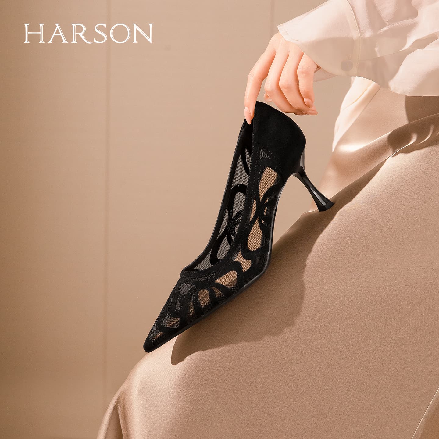 Туфли HARSON Высокие каблуки Черный Женский - изображение 7