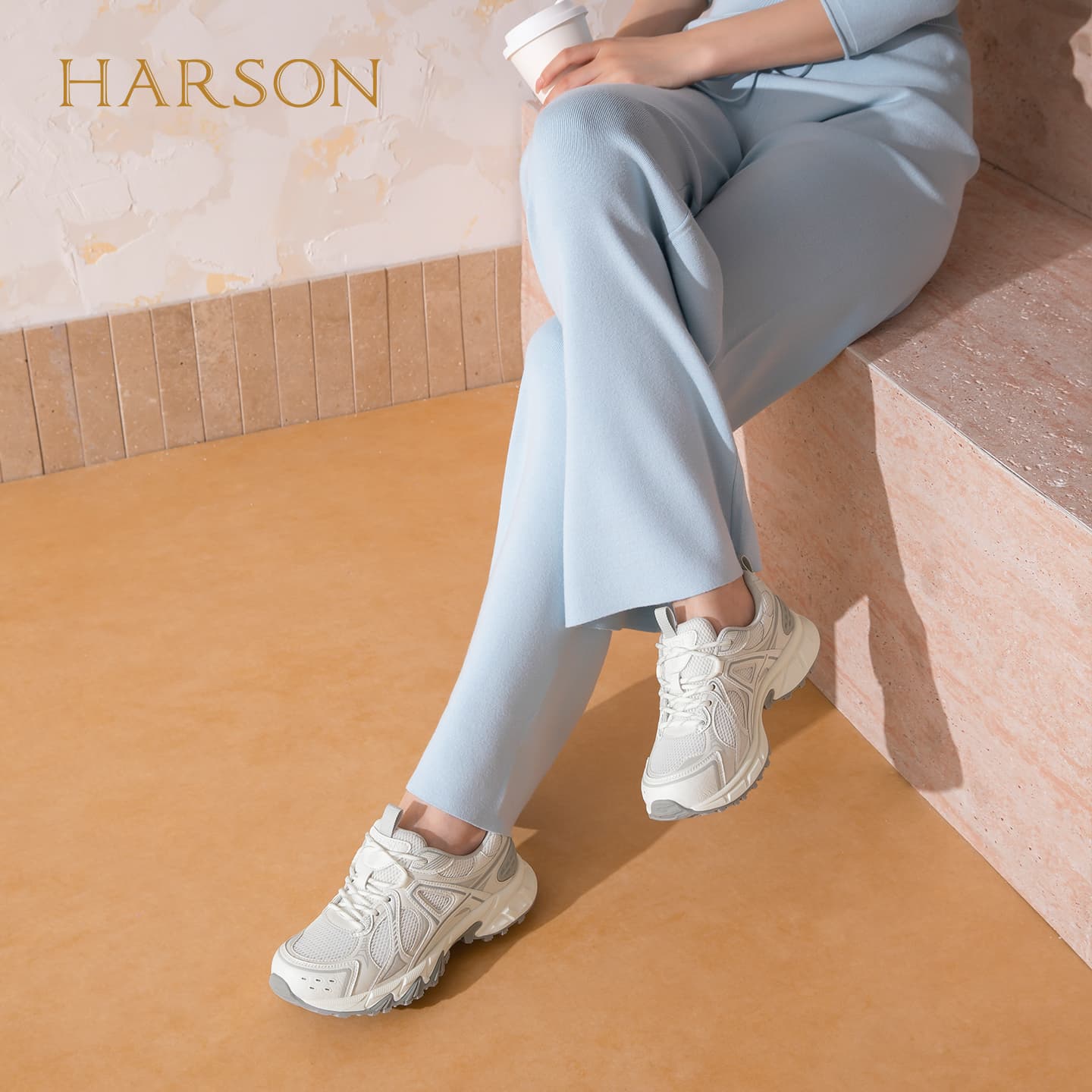 Кроссовки HARSON Массивные кроссовки Low Топ Женские - изображение 6