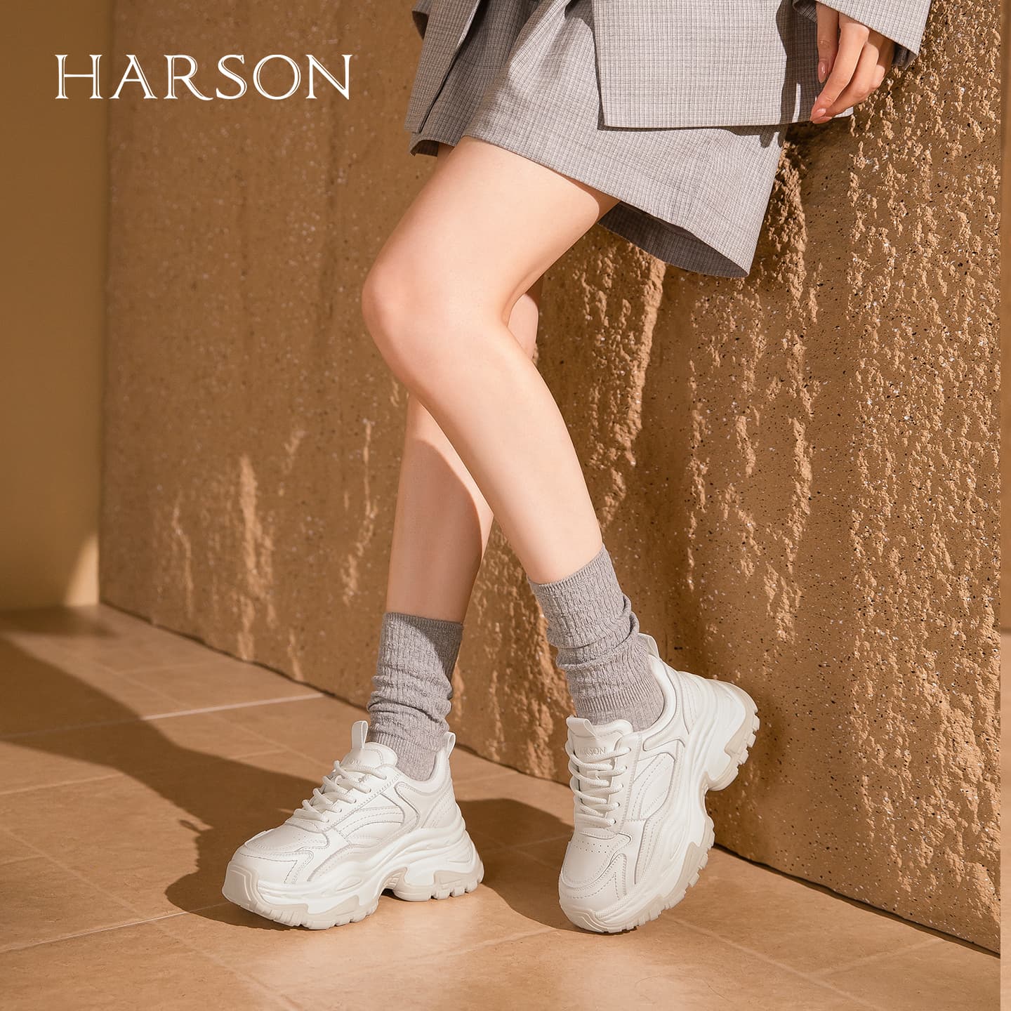 Кроссовки HARSON Chunky Sneakers Low Top Женские - изображение 6