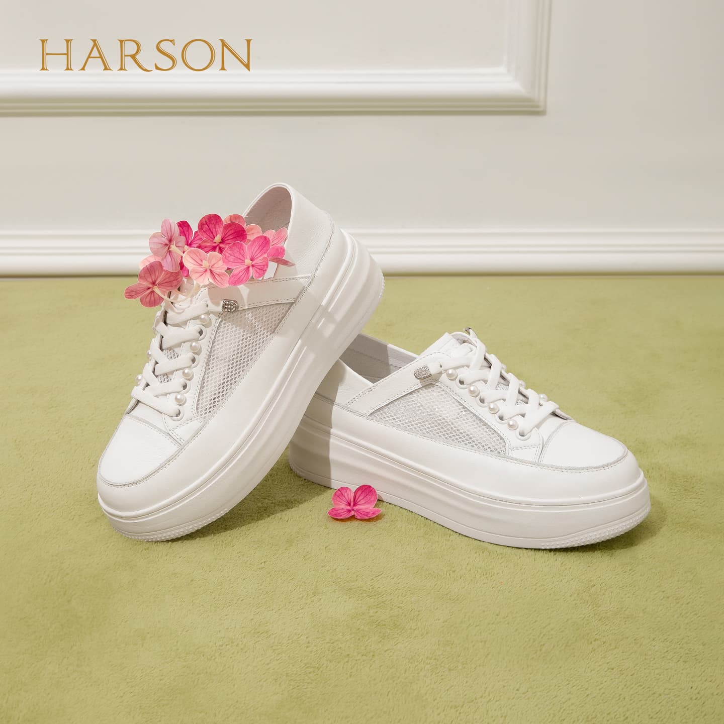 Кроссовки HARSON Кеды для скейтбординга Low Топ Белый Женские - изображение 6