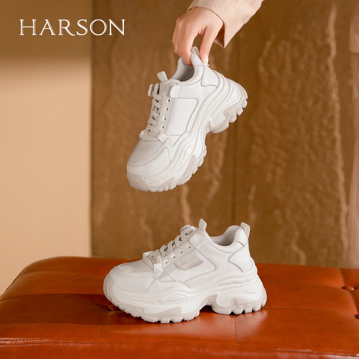 Кроссовки HARSON Chunky Sneakers Low Top Women's - изображение 6