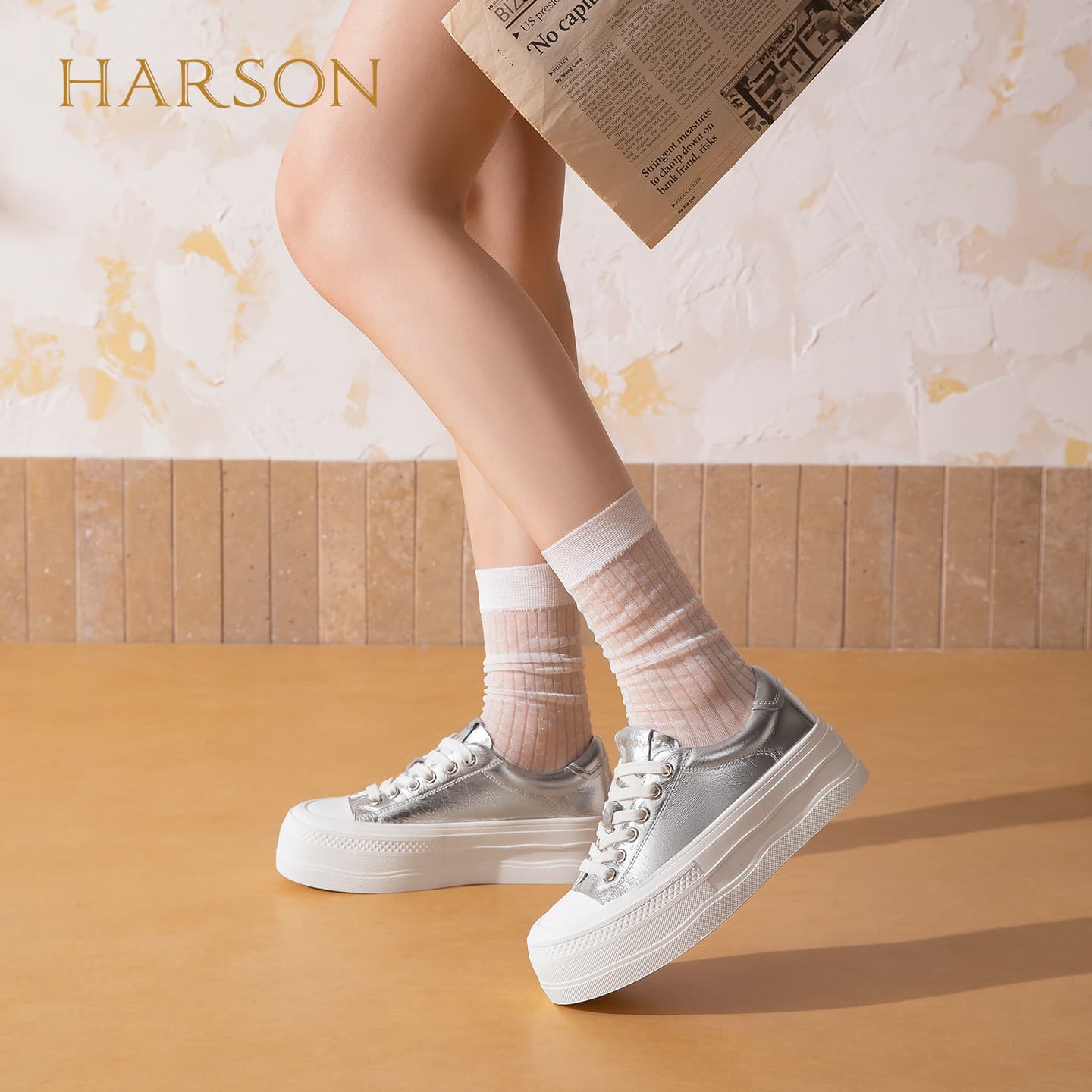Кроссовки HARSON Кеды для скейтбординга Low Топ Женские - изображение 6