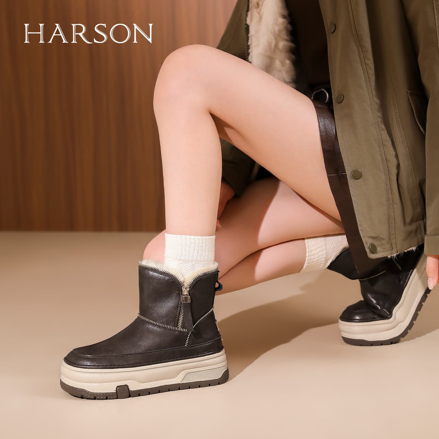 Ботинки зимние HARSON Сноубутсы Женские - изображение 4